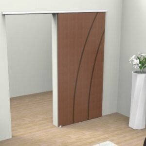 Kit Suporte Top para Porta de Correr em Madeira