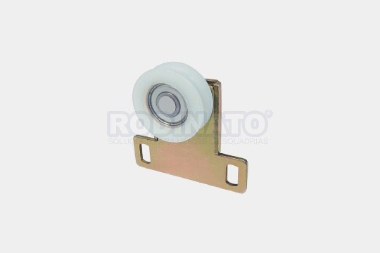 Roldana Côncava 1 Roda Chapa Reta para Porta de Correr